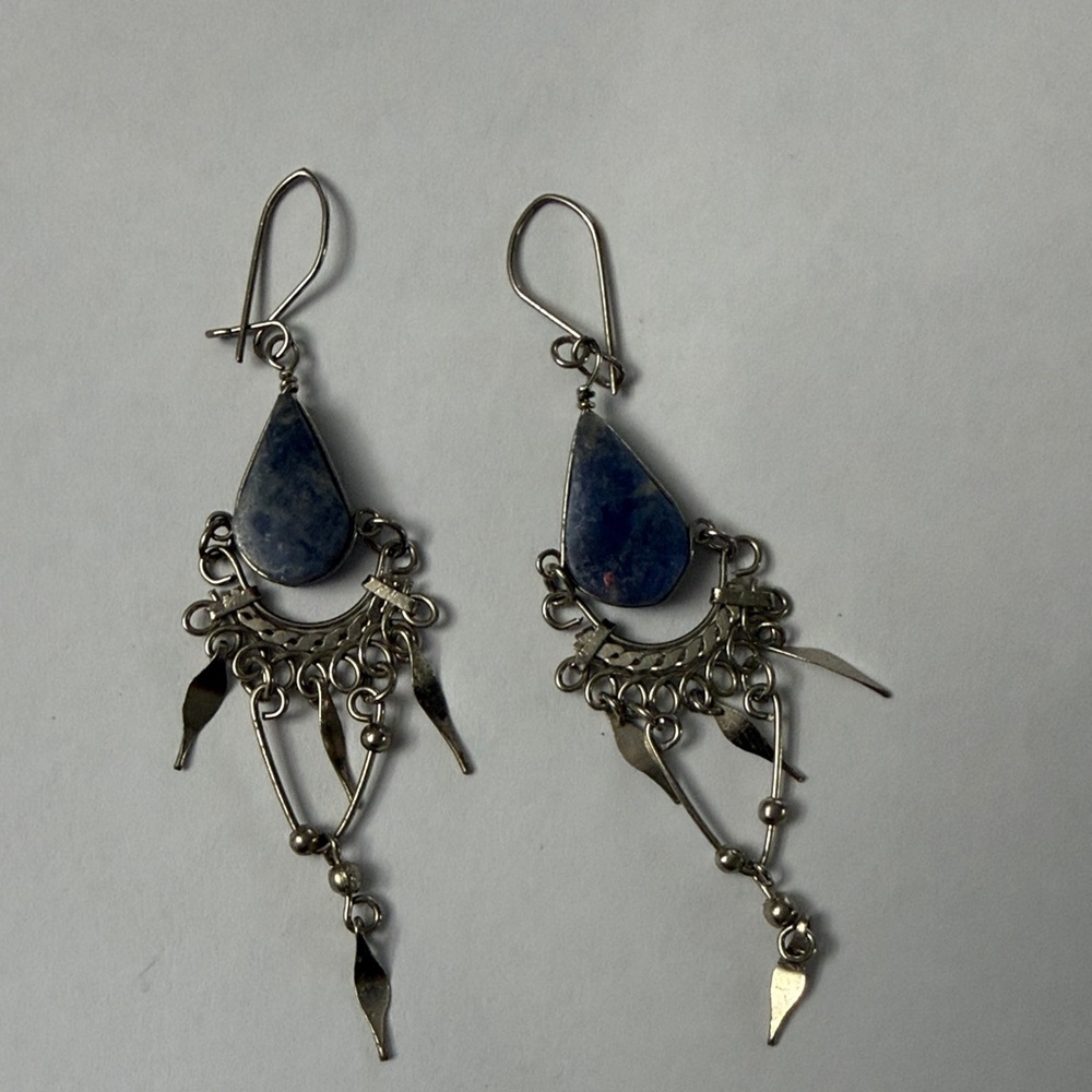 Vintage Peruvian chandelier earrings